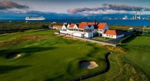 Aerial view of Royal Dublin Golf Club